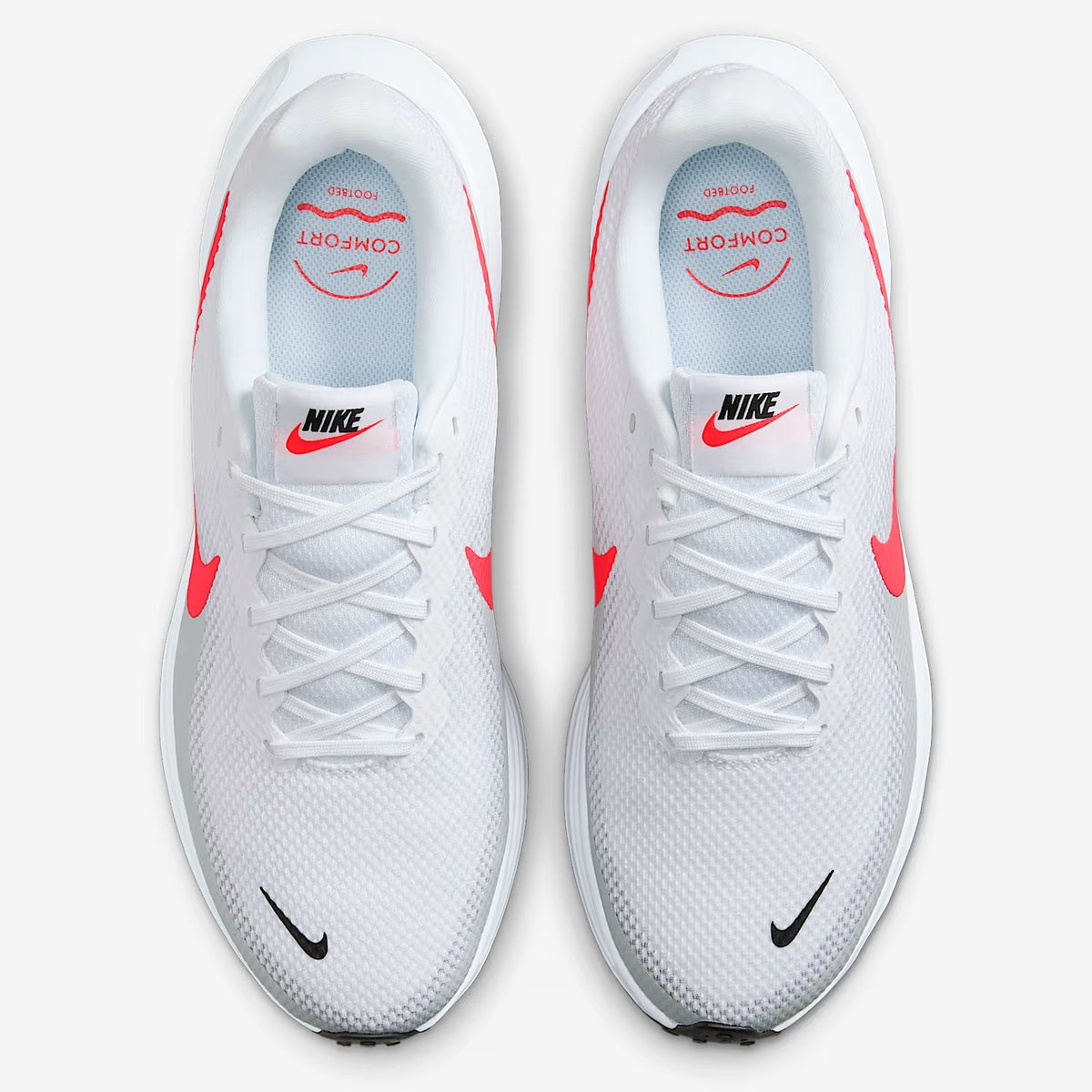 Men's Wide Fit Nike HQ1996-100 Revolution 8 Running Trainers
