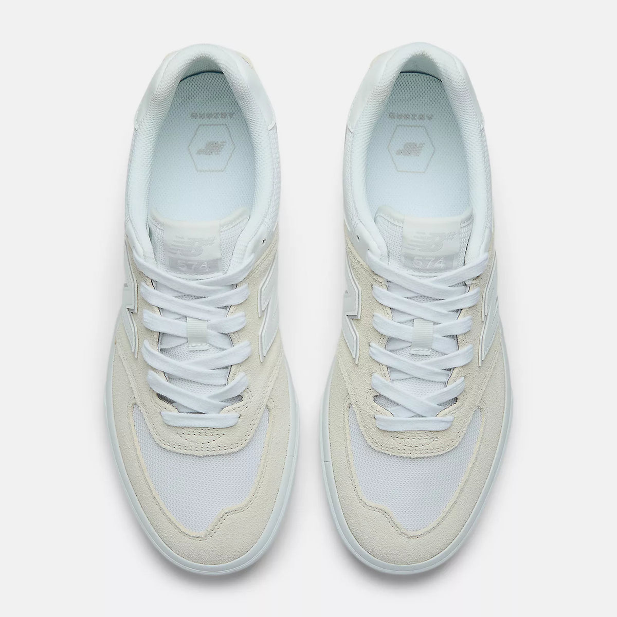 New Balance Numeric 574 Vulc WIDE White Shoes