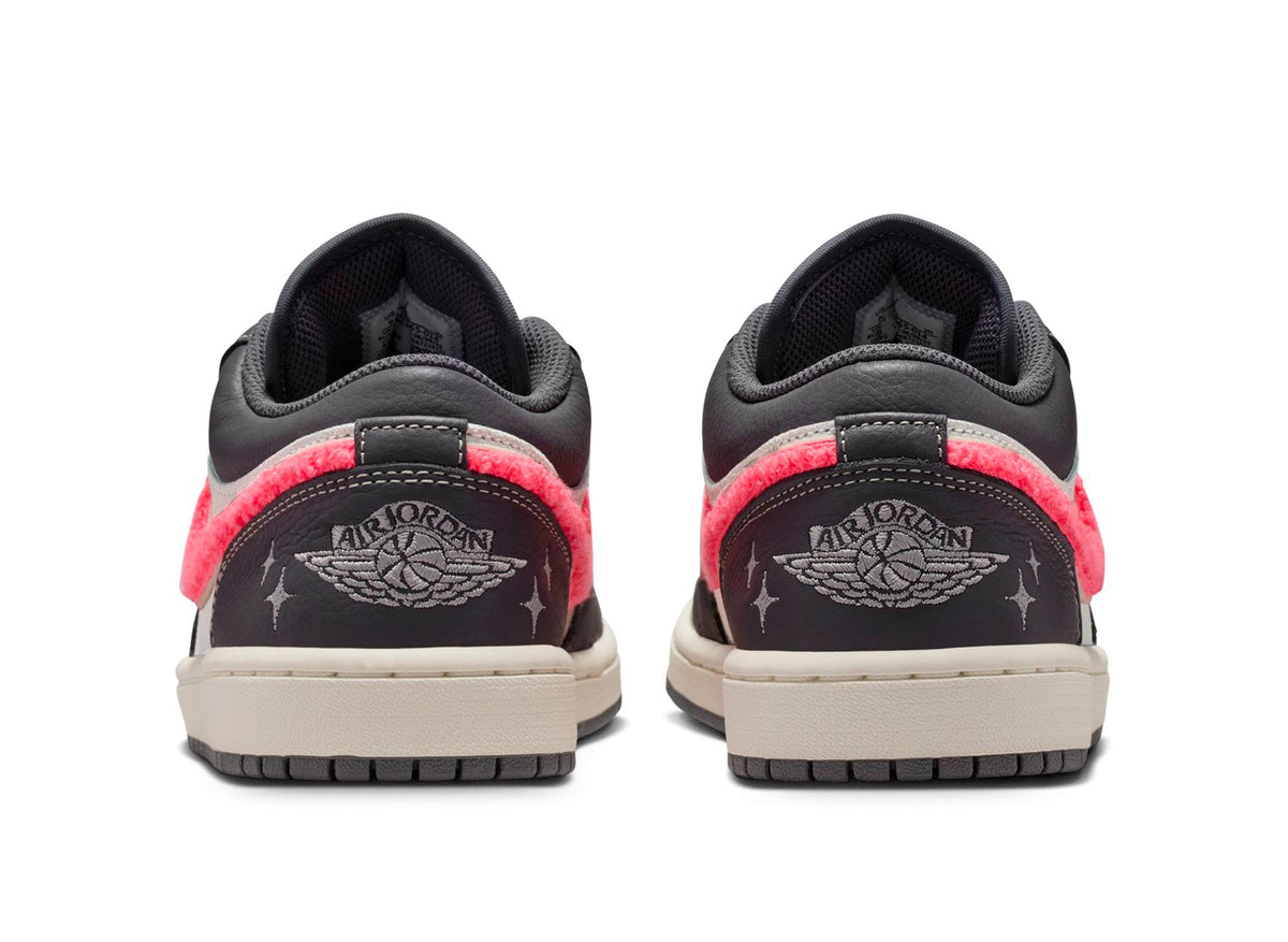 Women's Air Jordan 1 Low in Light Graphite / Hot Punch