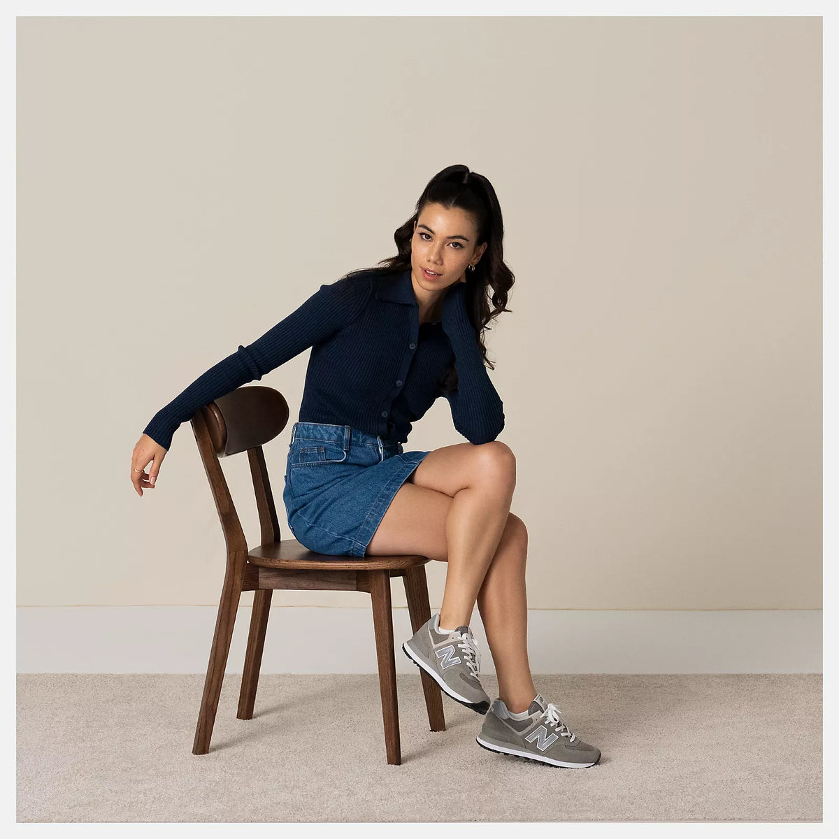 Women's Wide Fit New Balance ML574 Walking/Running Trainers - Exclusive ENCAP